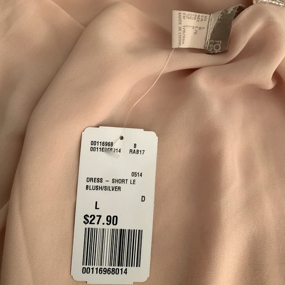 NWT Forever 21 Blush Dress with beaded straps - Picture 4 of 6